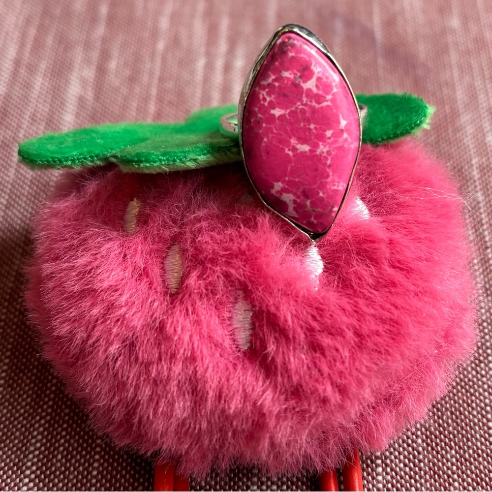 Silver & Pink Ring